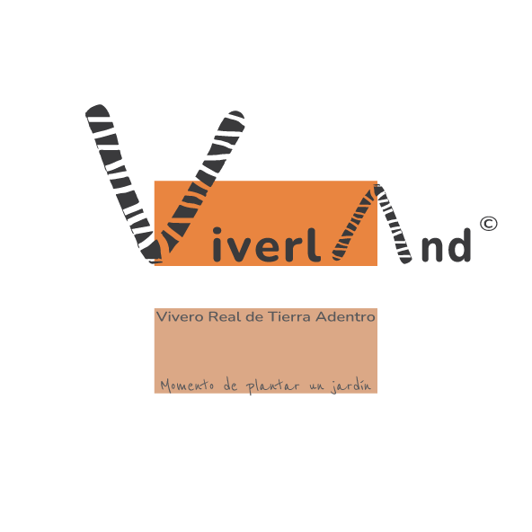 Isotipo de emprendimiento de venta de vegetación y sustratos para jardín denominado ViverlAnd©