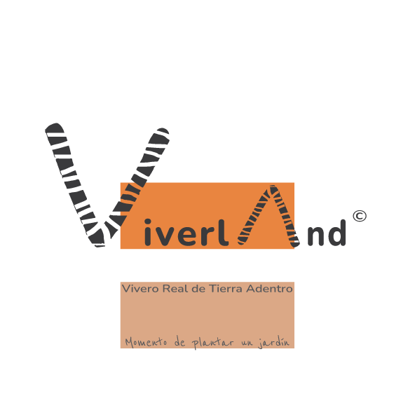 Isotipo de emprendimiento de venta de vegetación y sustratos para jardín denominado ViverlAnd©